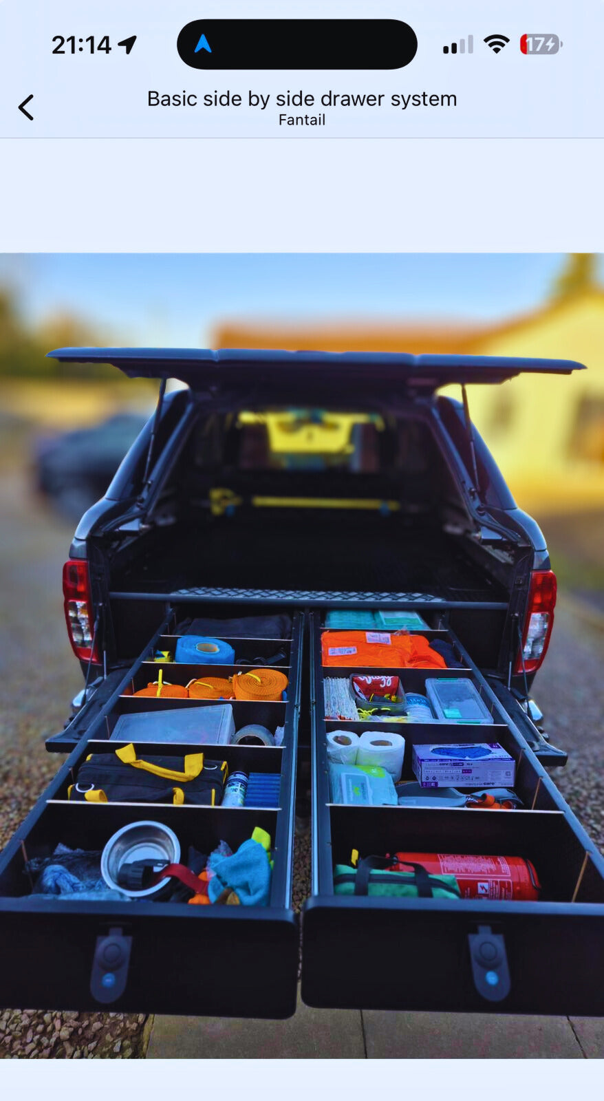 Side by Side Drawer Set (with false floor)